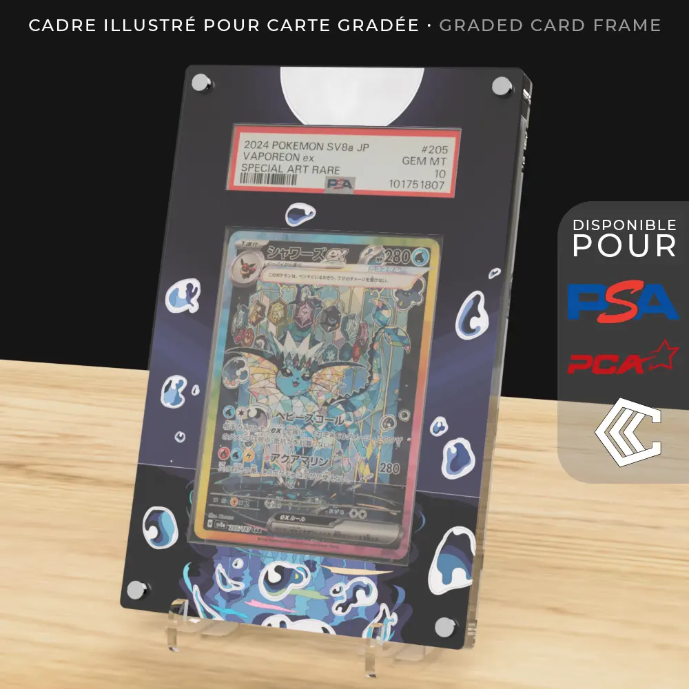 Protection Illustrée Carte Gradée PSA/PCA/CCC - Aquali ex 149/131 EV8.5