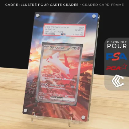 Protection Illustrée Carte Gradée PSA/PCA/CCC - Latias ex 239/191 EV8