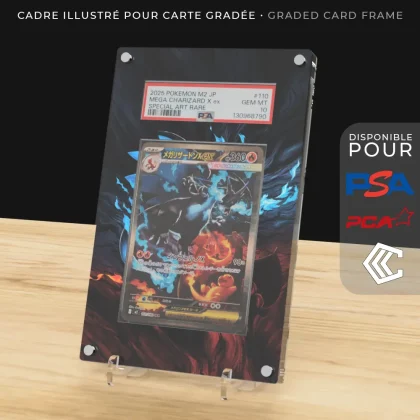 Protection Illustrée Carte Gradée PSA/PCA/CCC - Méga-Dracaufeu X ex 125/094 ME2.5