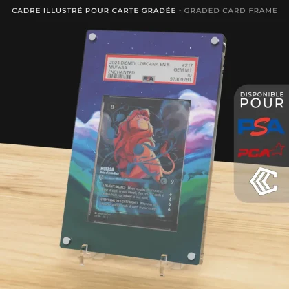 Protection Illustrée Carte Gradée PSA/PCA/CCC - Mufasa Enchantée CH5