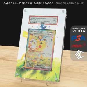 Protection Illustrée Carte Gradée PSA/PCA/CCC - Pikachu ex 238/191 EV8