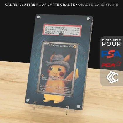 Protection Illustrée Carte Gradée PSA/PCA/CCC - Pikachu Van Gogh Promo SVP085