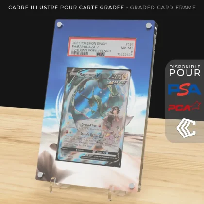 Protection Illustrée Carte Gradée PSA/PCA/CCC - Rayquaza V 194/203