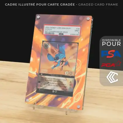 Protection Illustrée Carte Gradée PSA/PCA/CCC - Stitch Rockstar Promo