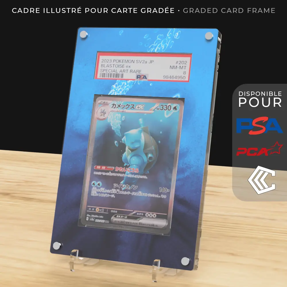 Protection Illustrée Carte Gradée PSA/PCA/CCC - Tortank ex 200/165 151