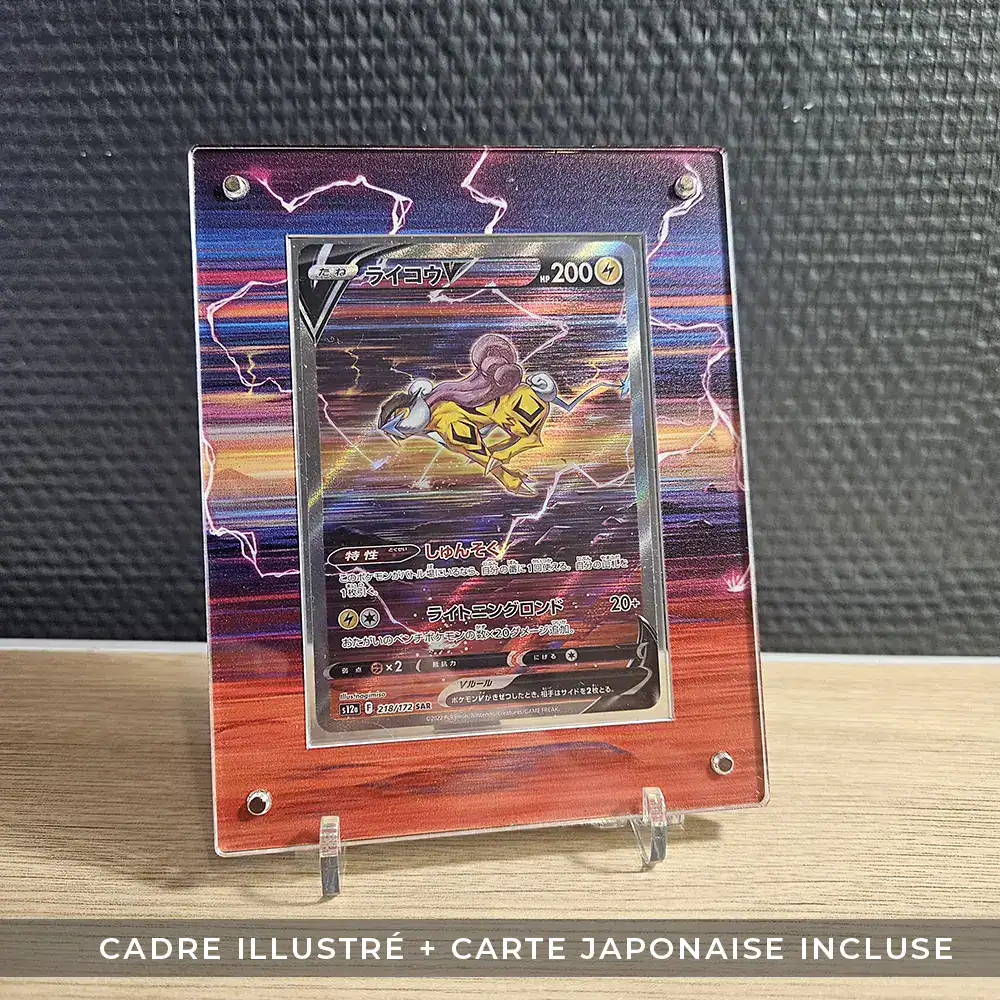 Protection illustrée + Carte Raikou V SAR