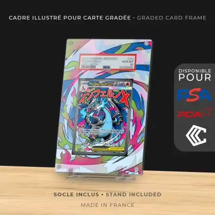 Protection Illustrée Carte Gradée PSA/PCA/CCC - Méga-Dracaufeu X ex Promo UPC MEP023