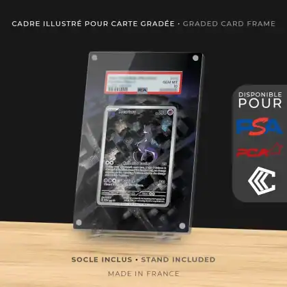 Protection Illustrée Carte Gradée PSA/PCA/CCC -Mewtwo AR Promo SVP052