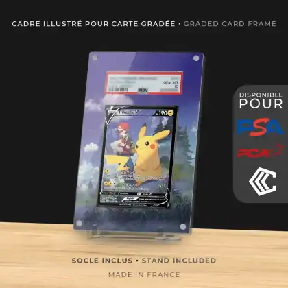 Protection Illustrée Carte Gradée PSA/PCA/CCC - Pikachu V TG16/TG30 EB11