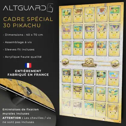 Cadres Illustré Grand Format - Collection 30 Pikachu des 30 ans
