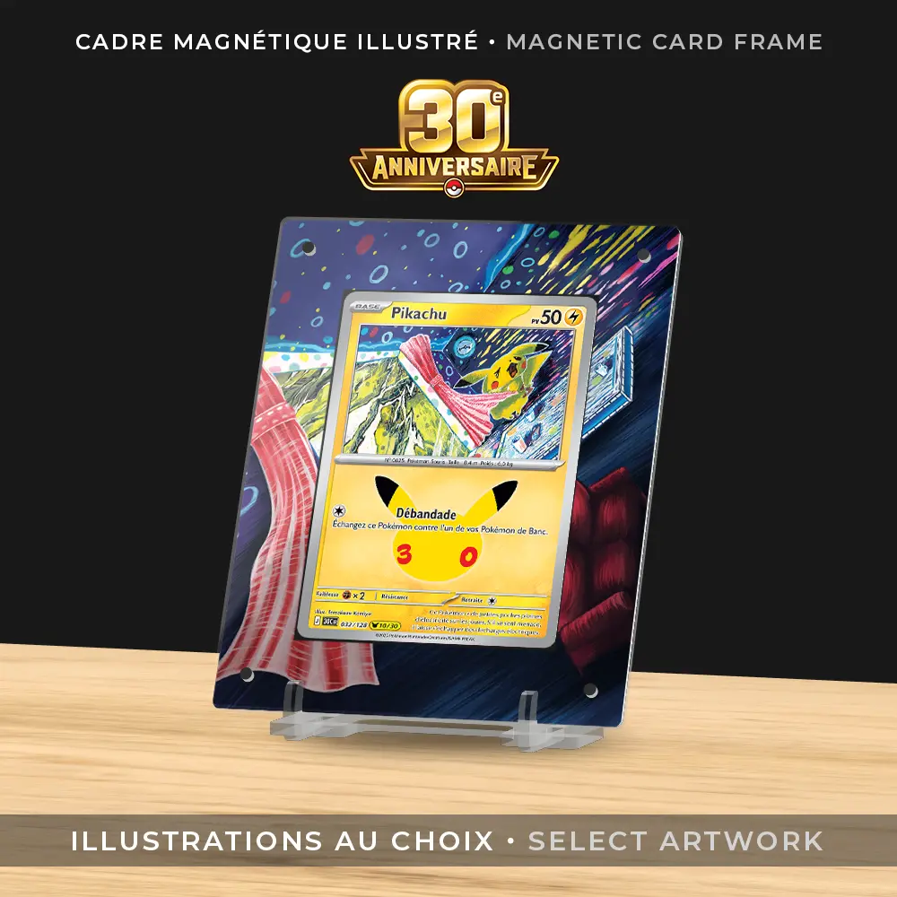 Protections Magnétiques Illustrées Pokémon - Collection Pikachu 30 ans